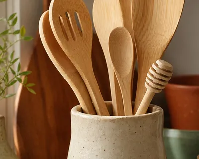Bamboo kitchen tools