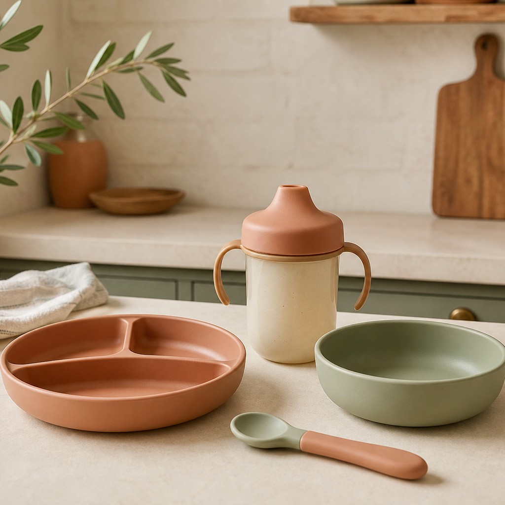 BPA-Free Plastic Baby Feeding Set